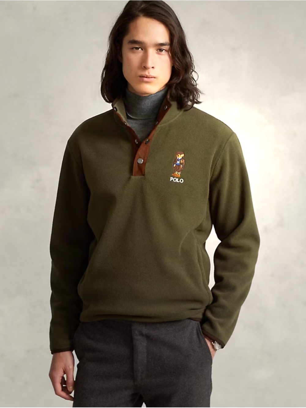 Ralph Lauren Polo Bear Fleece Pullover Size XXL